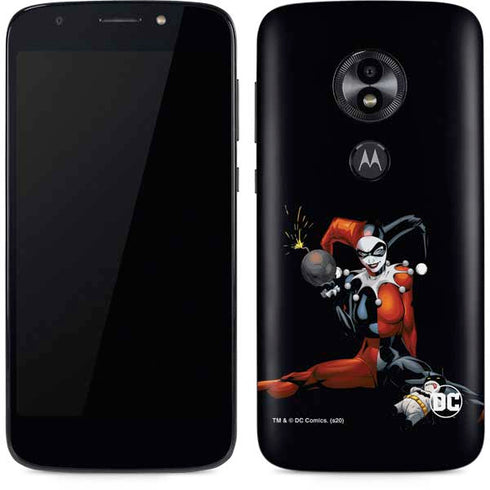 DC Comics Harley Quinn Playfull Pose Moto E5 Play Skin